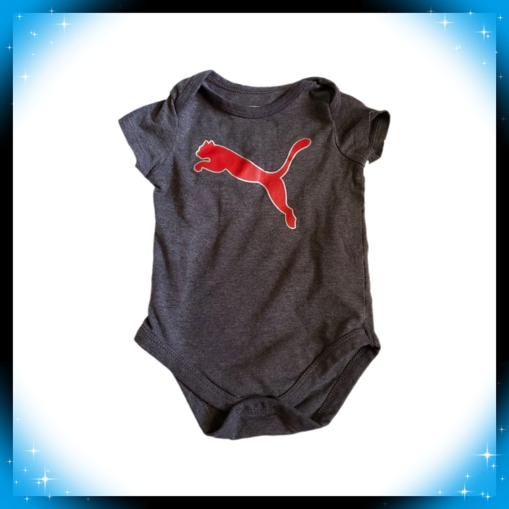 🎈5/$10🎈 Gray and Red Puma Bodysuit